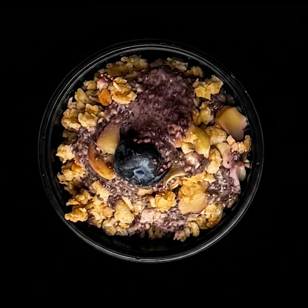 4 x Chia-Nuss- Blaubeere Porridge