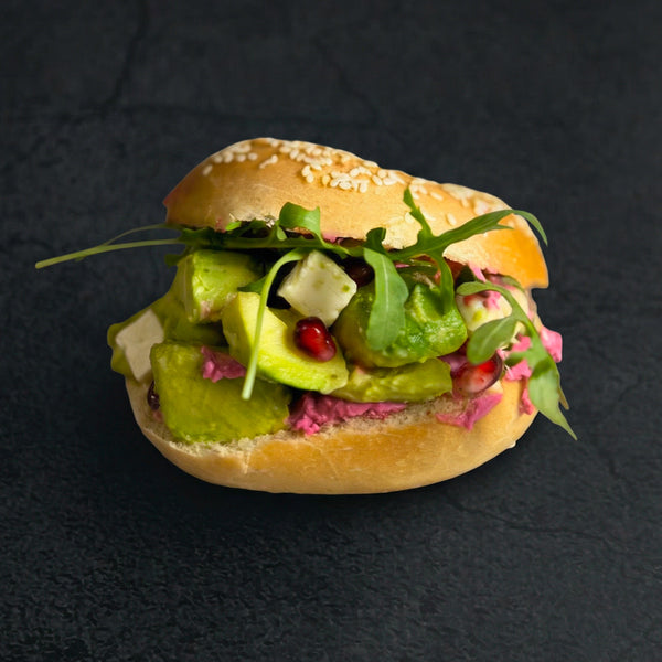 Fresh Baked New York Avocado Feta Bagel